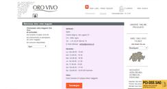 Desktop Screenshot of orovivo.ch